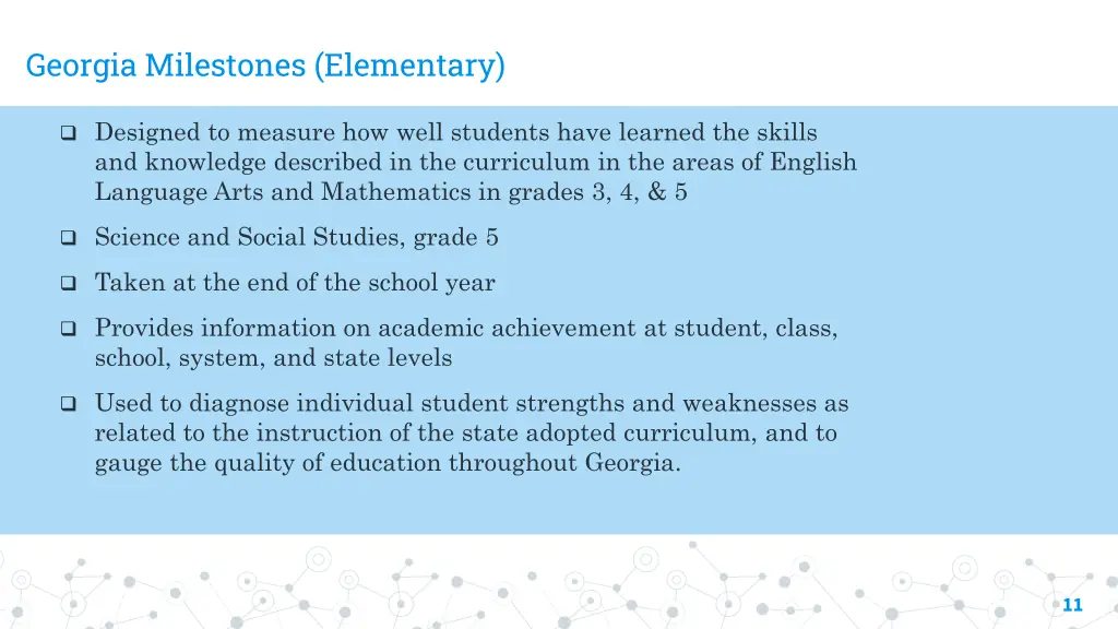 georgia milestones elementary