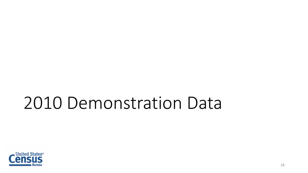 2010 demonstration data