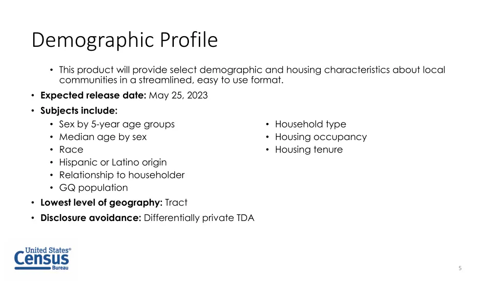 demographic profile
