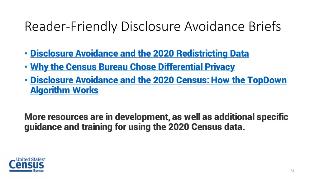 reader friendly disclosure avoidance briefs