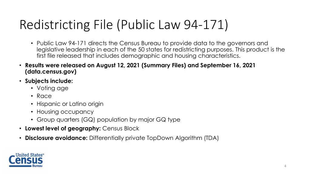 redistricting file public law 94 171