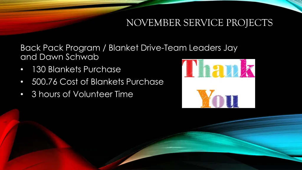 november service projects