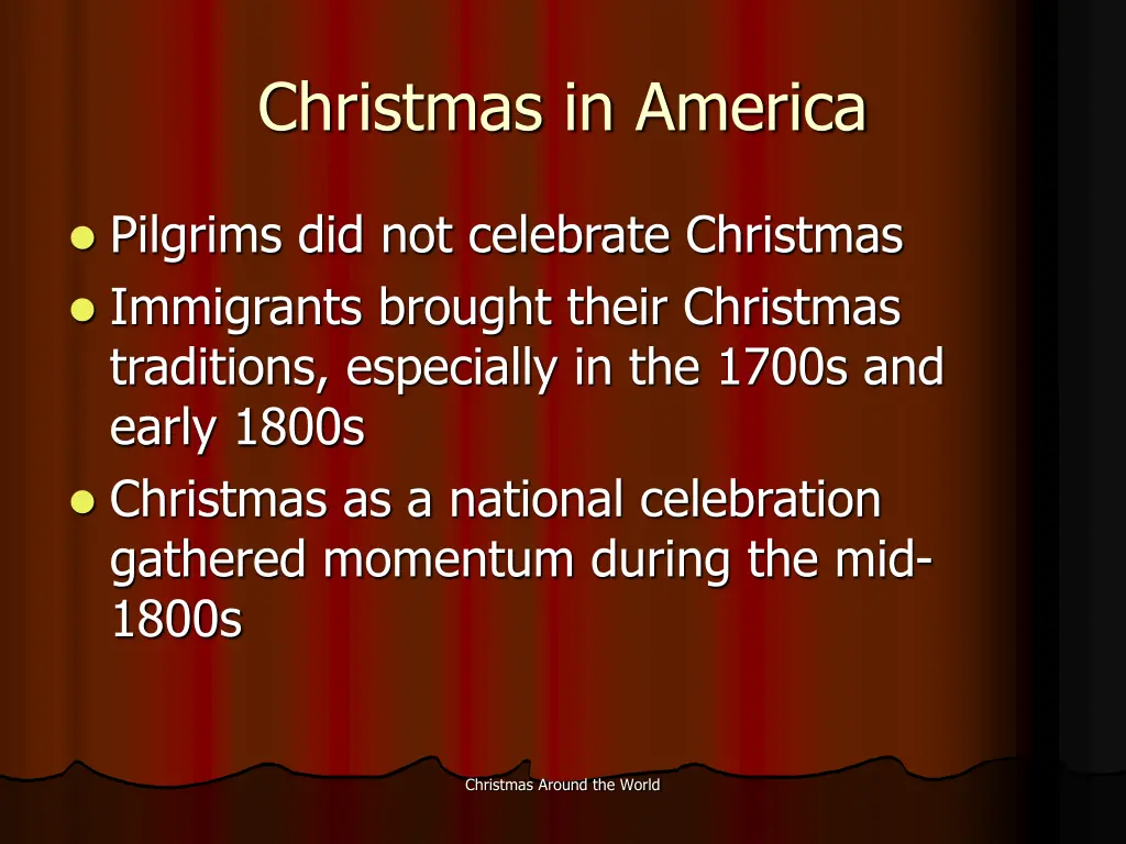 christmas in america
