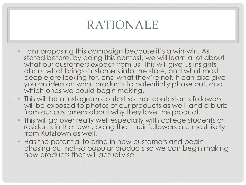 rationale