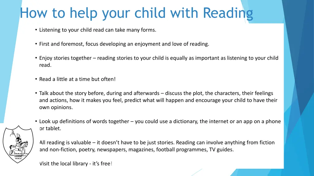 how to help your child with reading