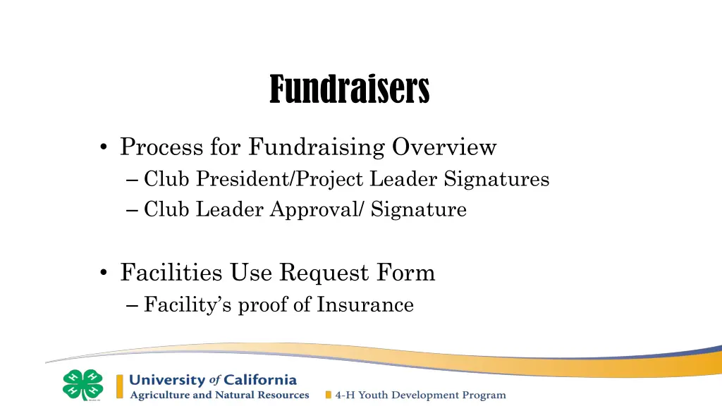 fundraisers