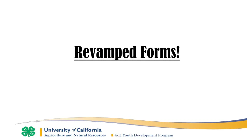 revamped forms