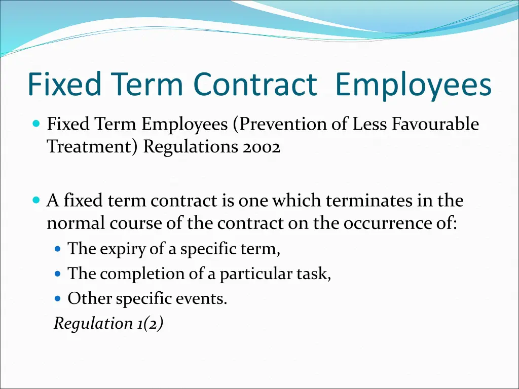fixed term contract employees