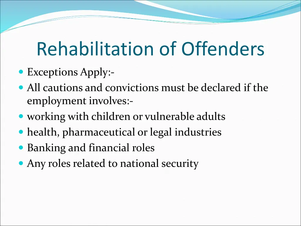 rehabilitation of offenders 1