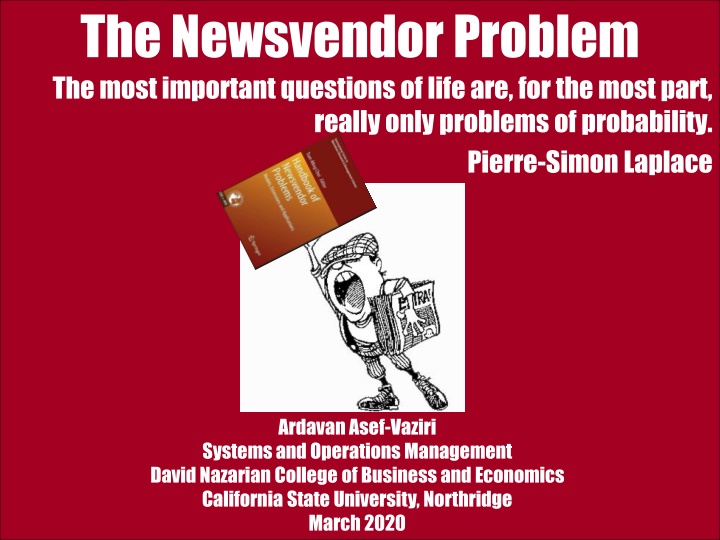 the newsvendor problem the most important