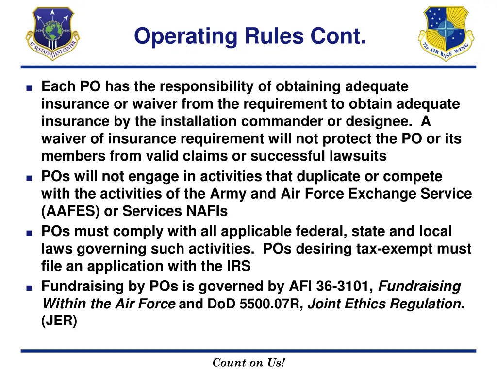 operating rules cont 1