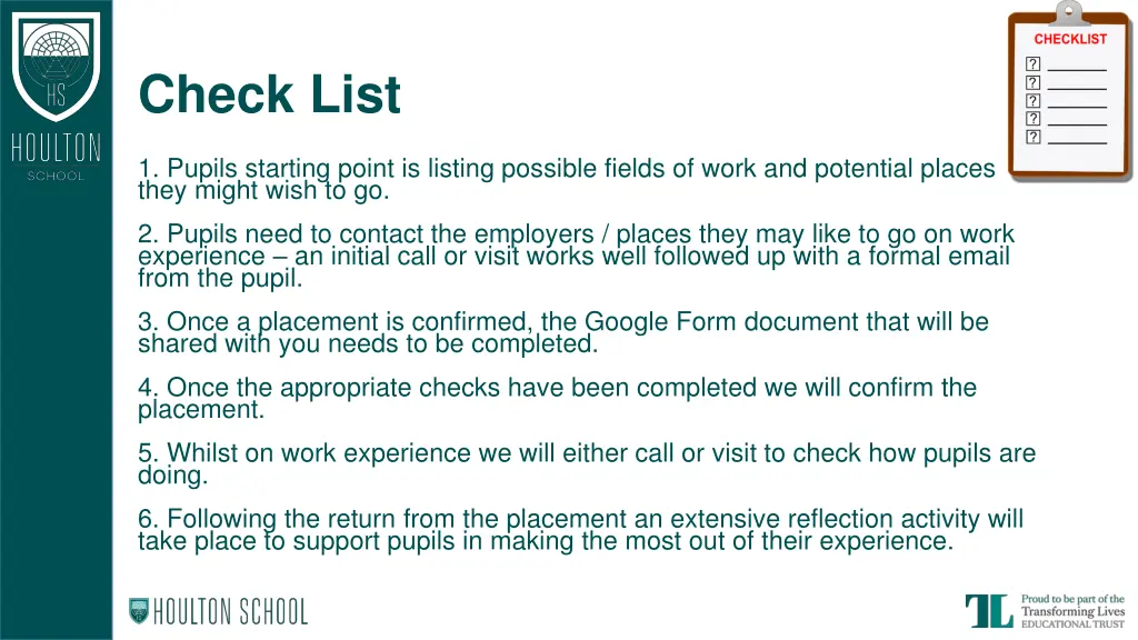 check list