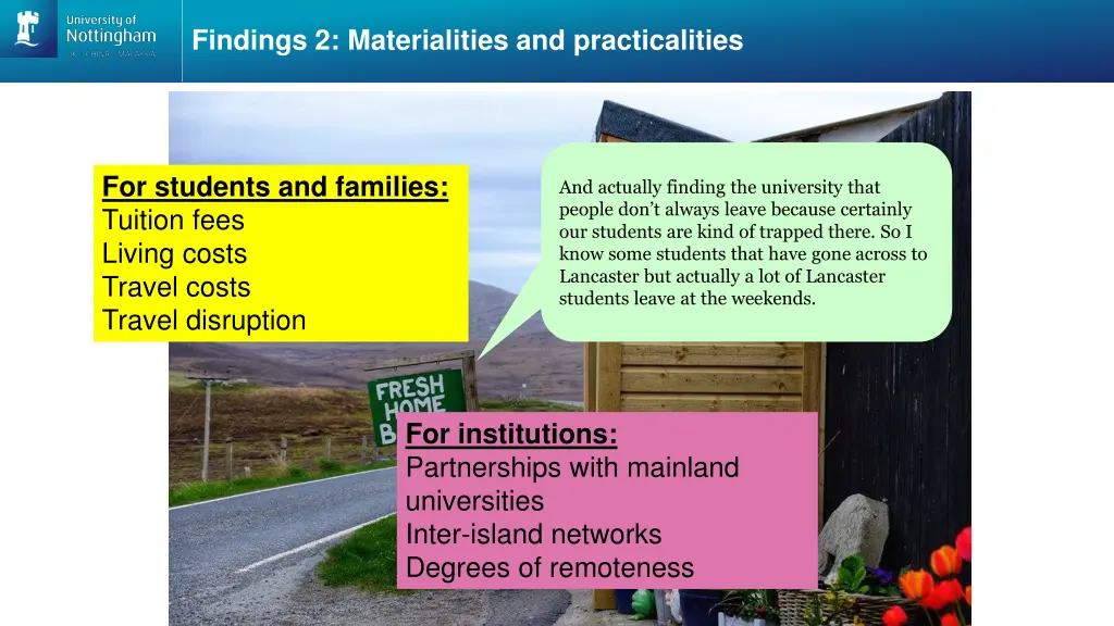findings 2 materialities and practicalities