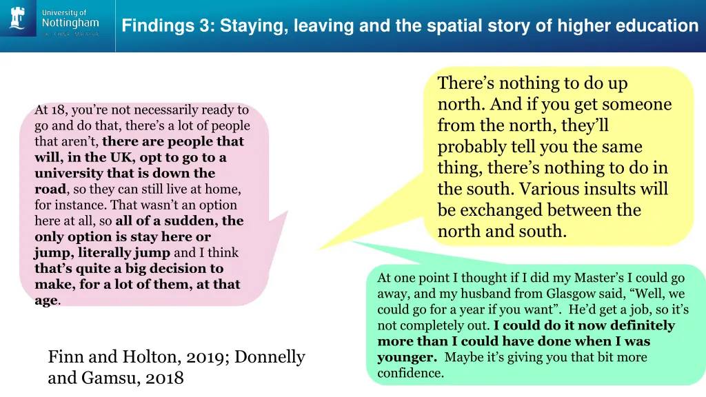findings 3 staying leaving and the spatial story 1