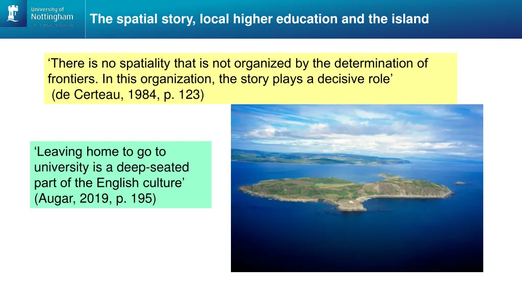 the spatial story local higher education