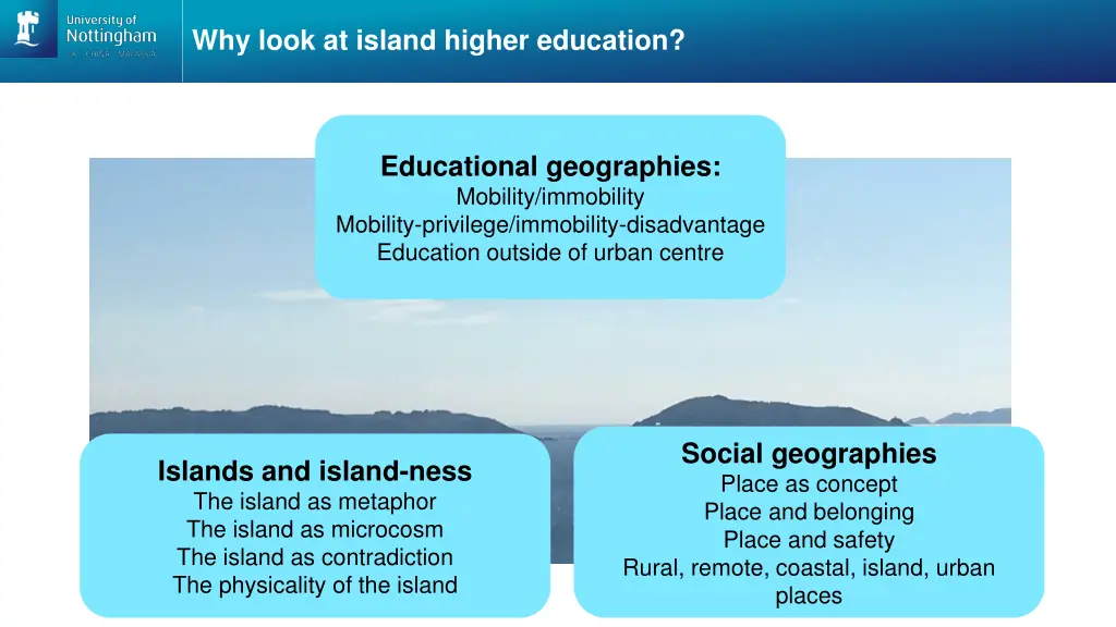 why look at island higher education 1