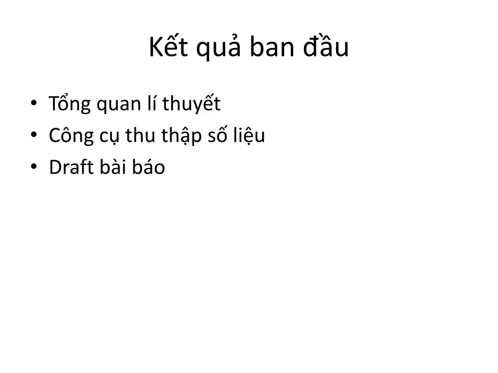 k t qu ban u