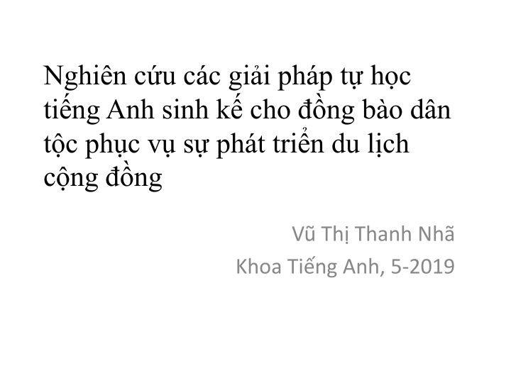 nghi n c u c c gi i ph p t h c ti ng anh sinh