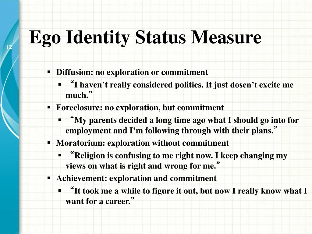 ego identity status measure