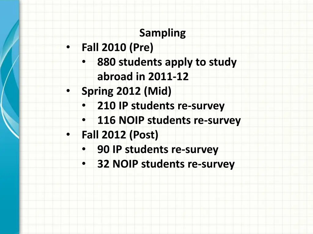 sampling