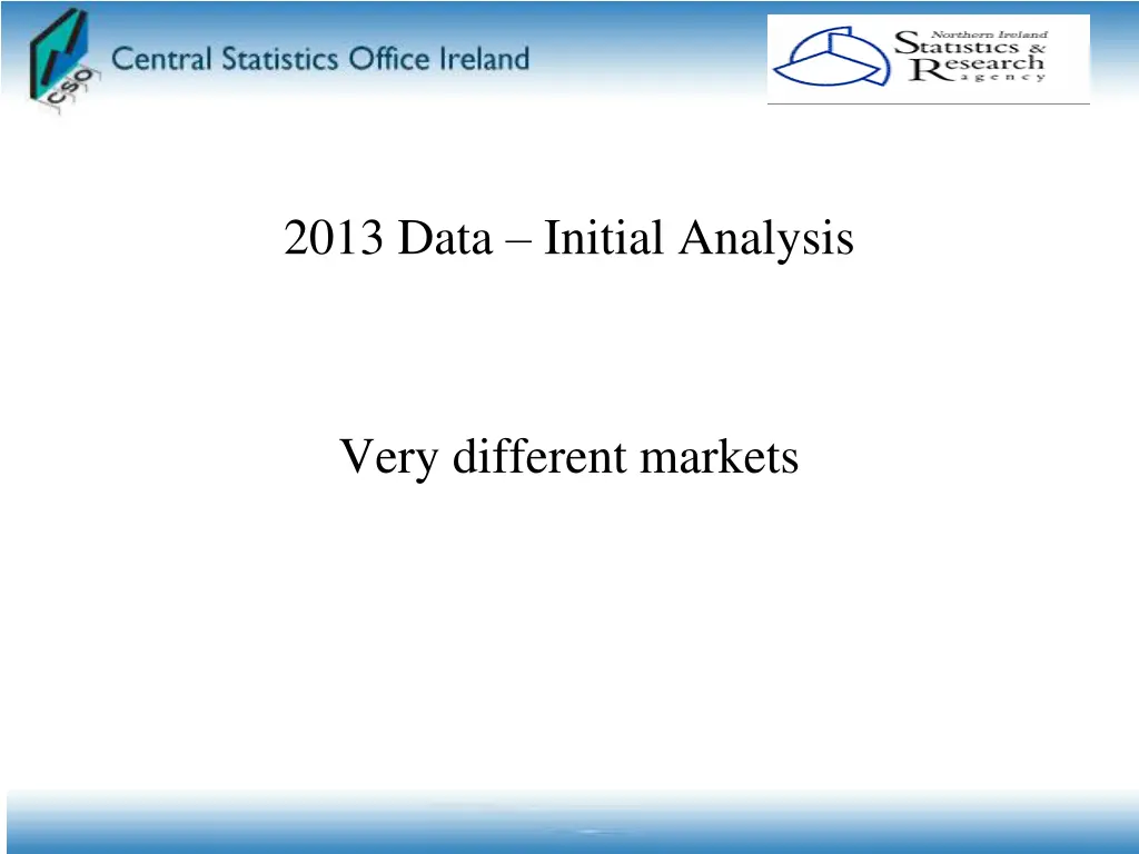 2013 data initial analysis