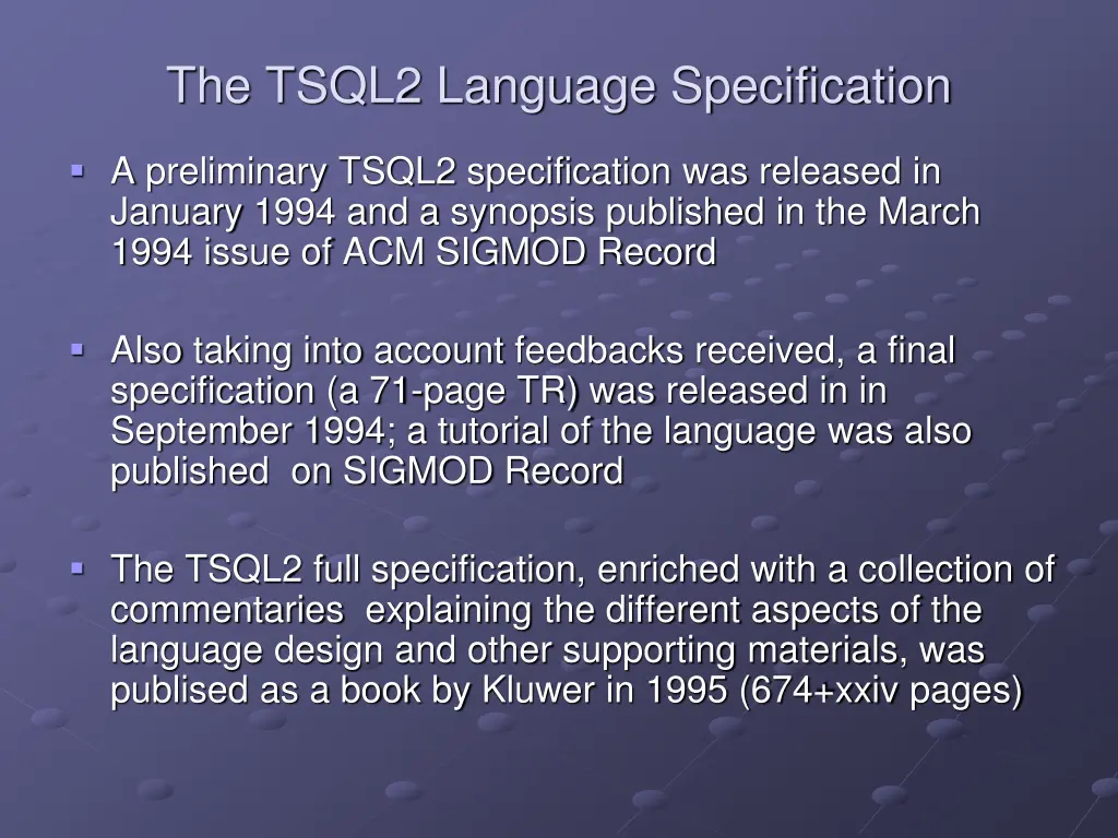 the tsql2 language specification