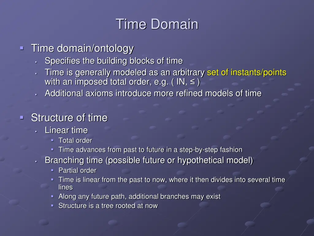 time domain