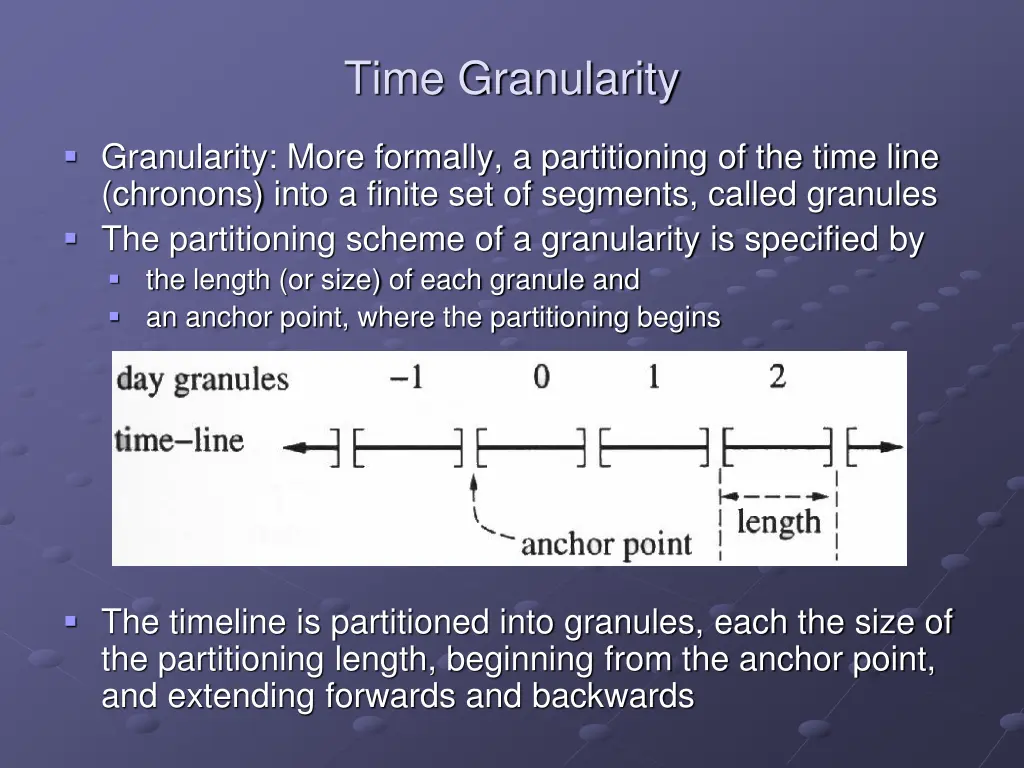 time granularity 3