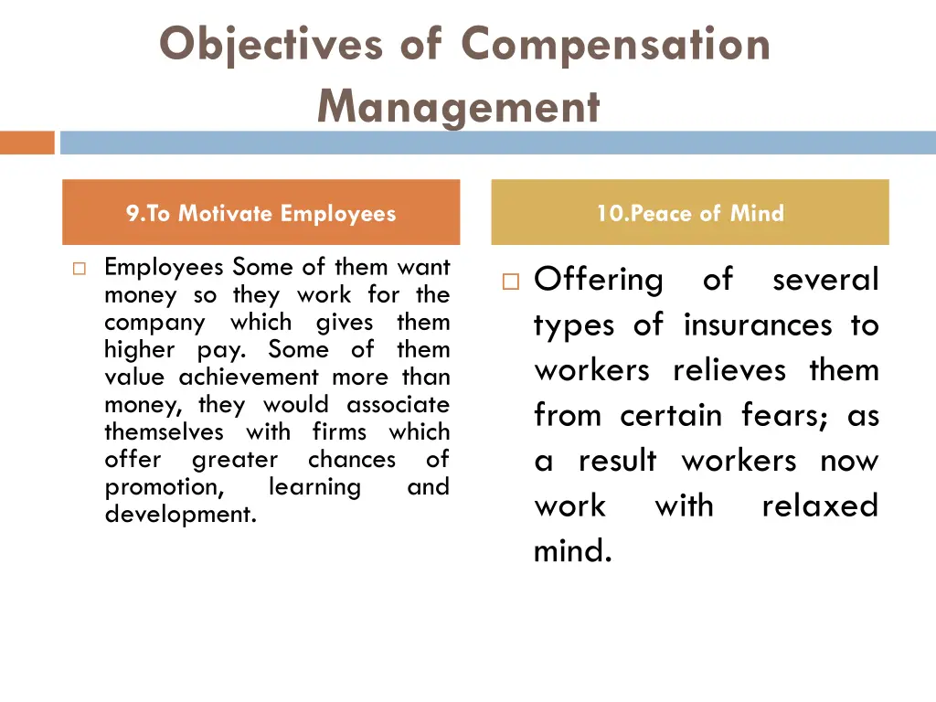 objectives of compensation management 4