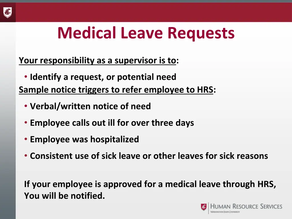 medical leave requests