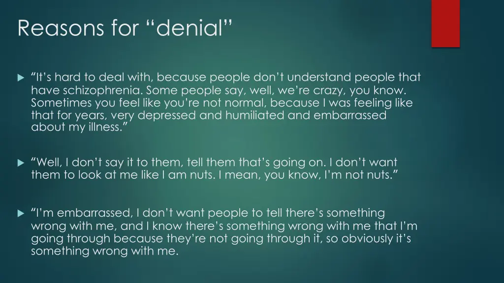 reasons for denial