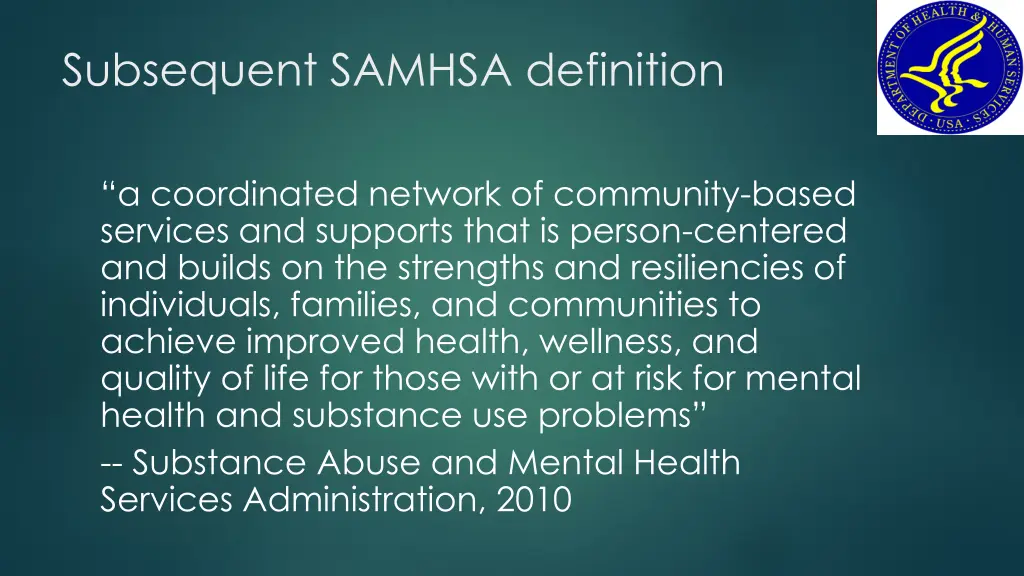 subsequent samhsa definition