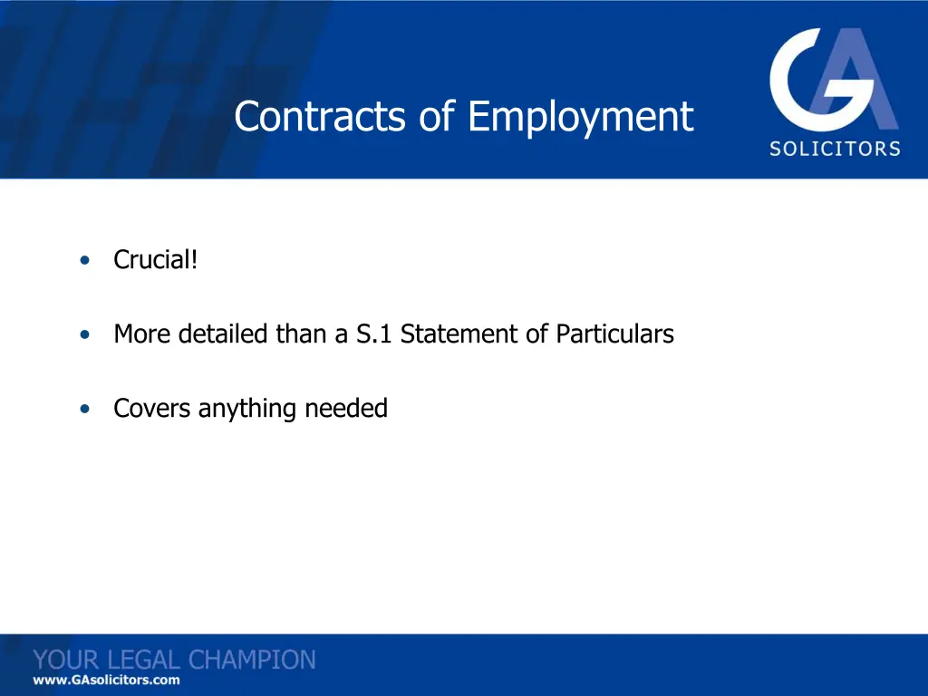 contracts of employment