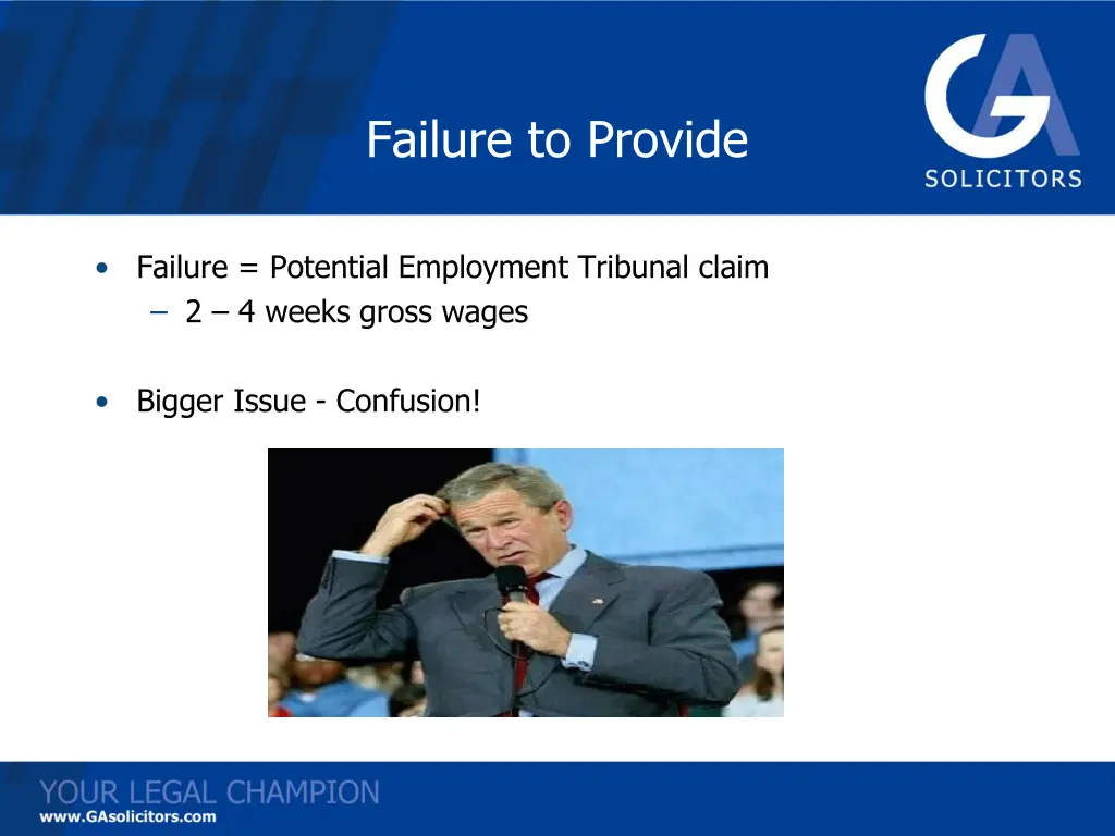 failure to provide