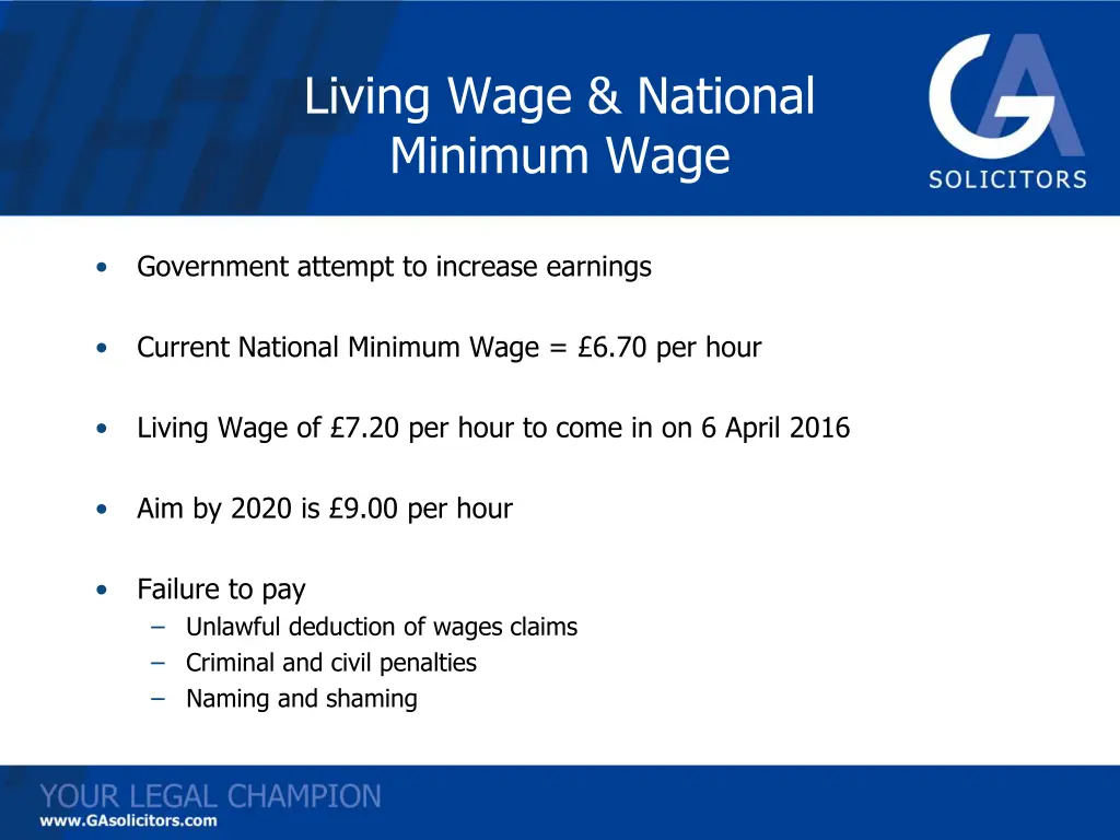 living wage national minimum wage