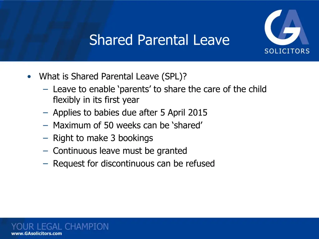 shared parental leave