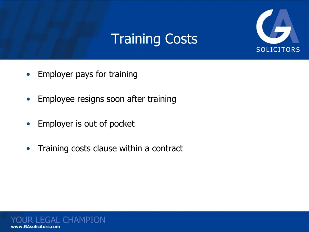 training costs