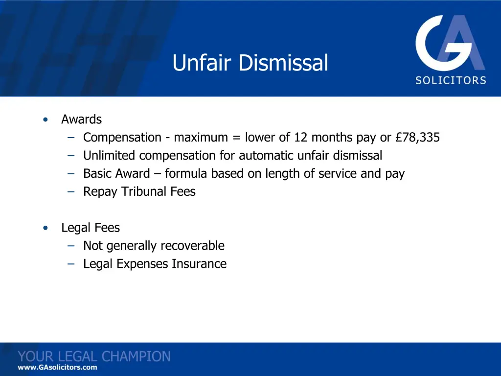 unfair dismissal 1
