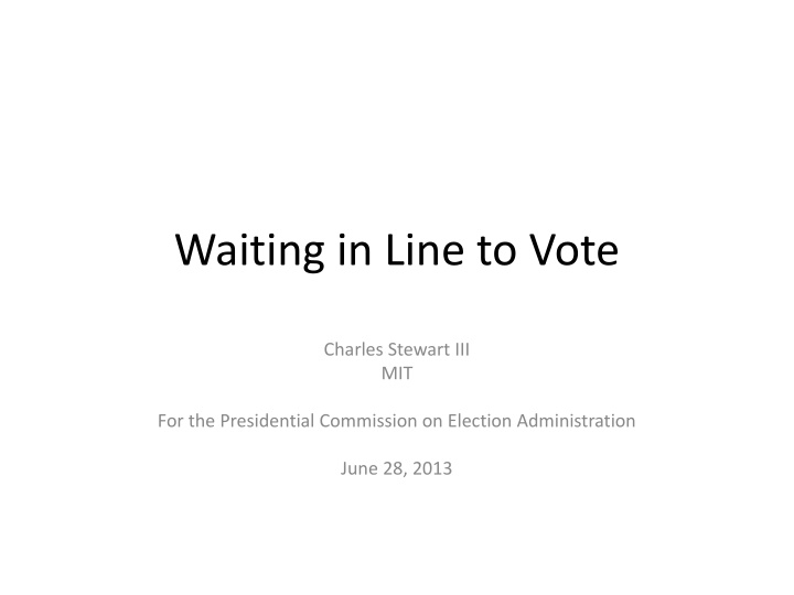 waiting in line to vote