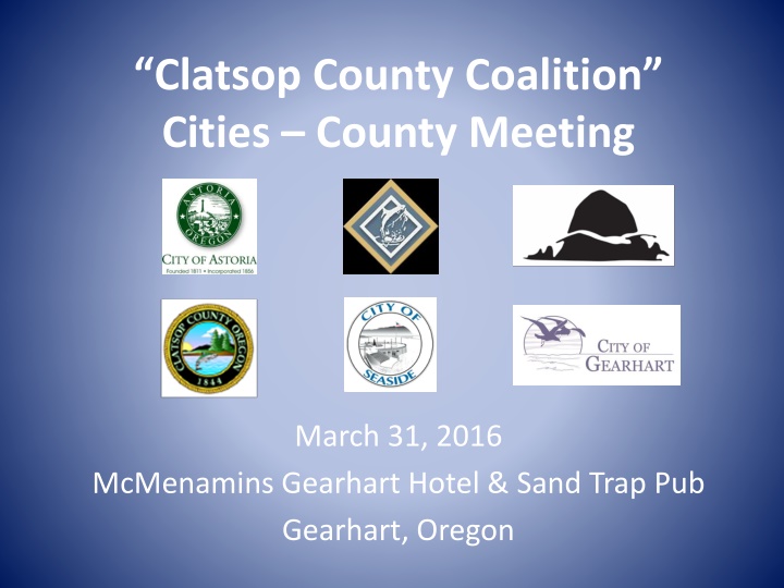 clatsop county coalition cities county meeting
