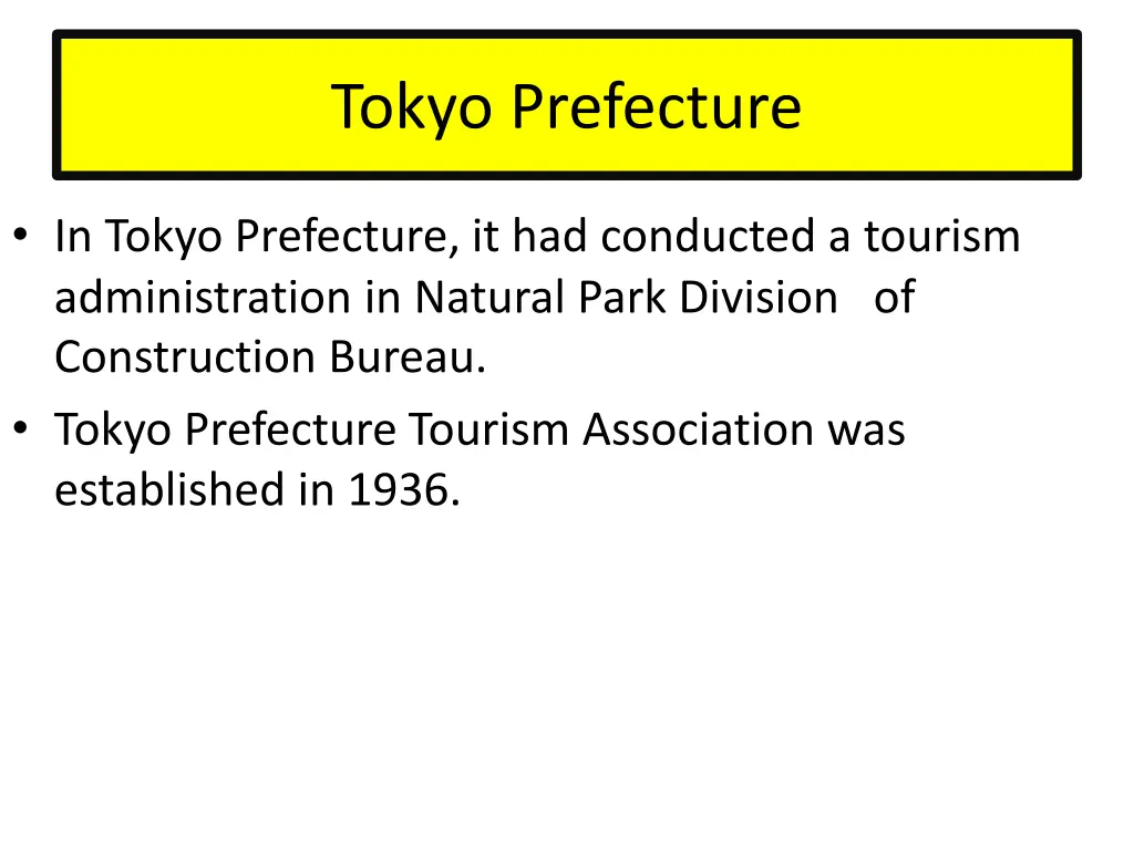 tokyo prefecture