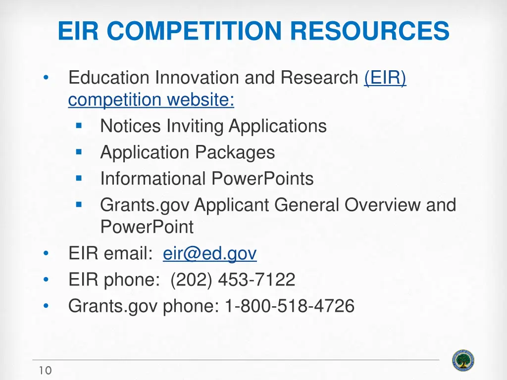 eir competition resources