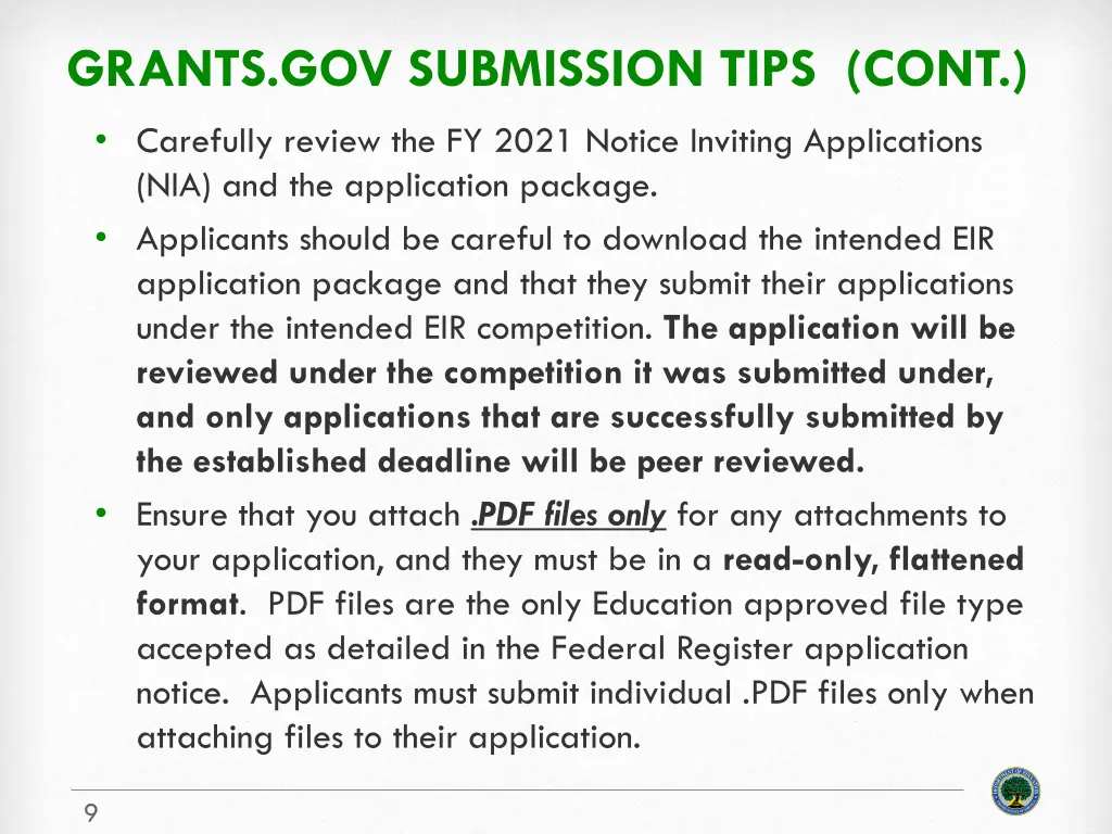 grants gov submission tips cont