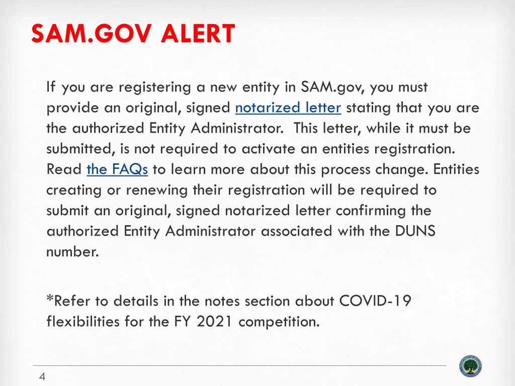 sam gov alert