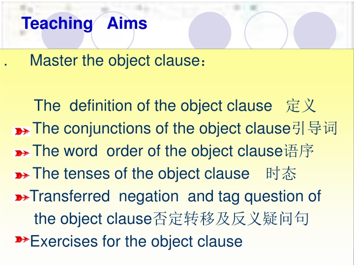 teaching aims
