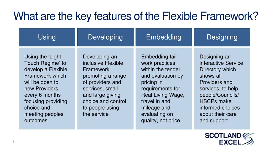 what are the key features of the flexible