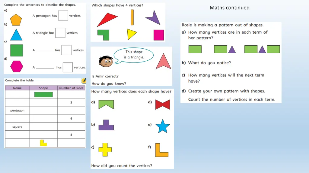 maths continued