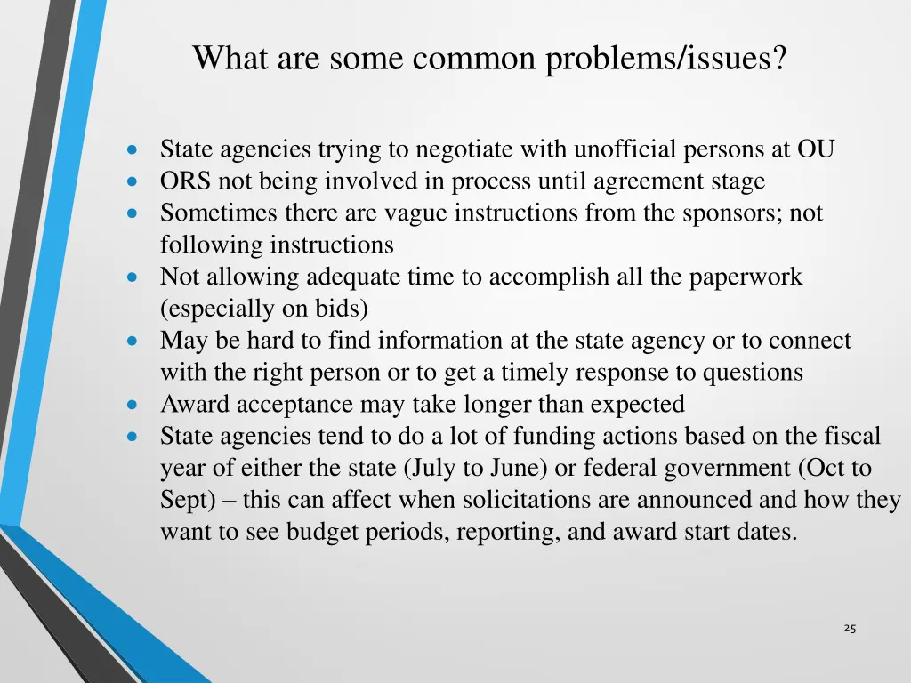 what are some common problems issues