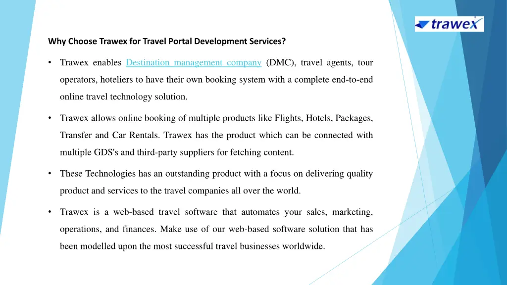 why choose trawex for travel portal development