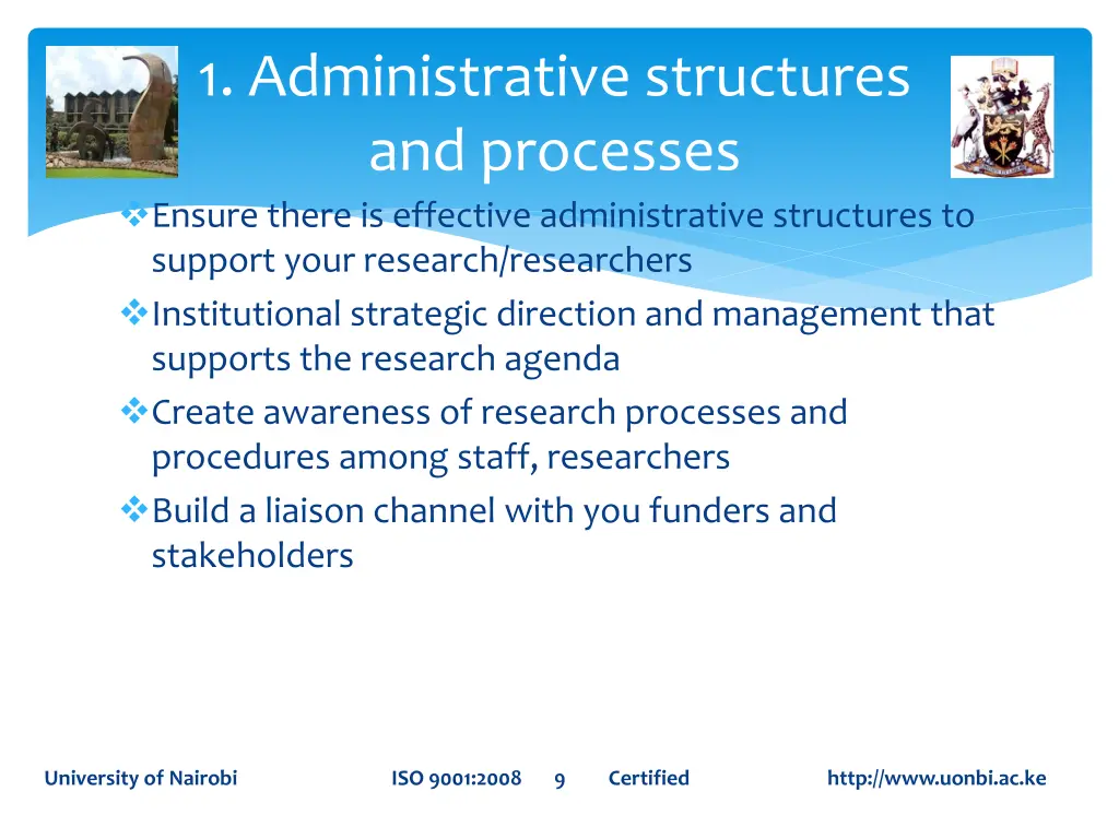 1 administrative structures and processes